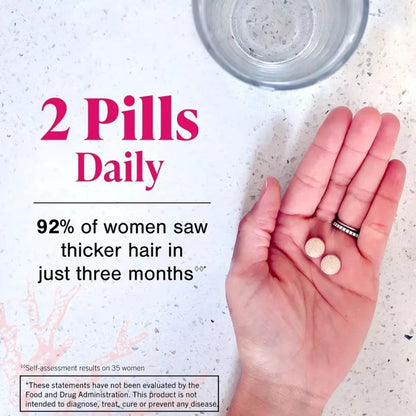 Viviscal Women's Hair Growth Supplement | 180 Tablets | Clinically Proven Formula with Biotin & Marine Extracts for Thicker, Fuller Hair